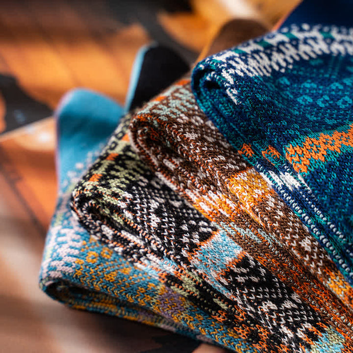 Calcetines de algodón cómodos y estéticos con dos colores elegantes