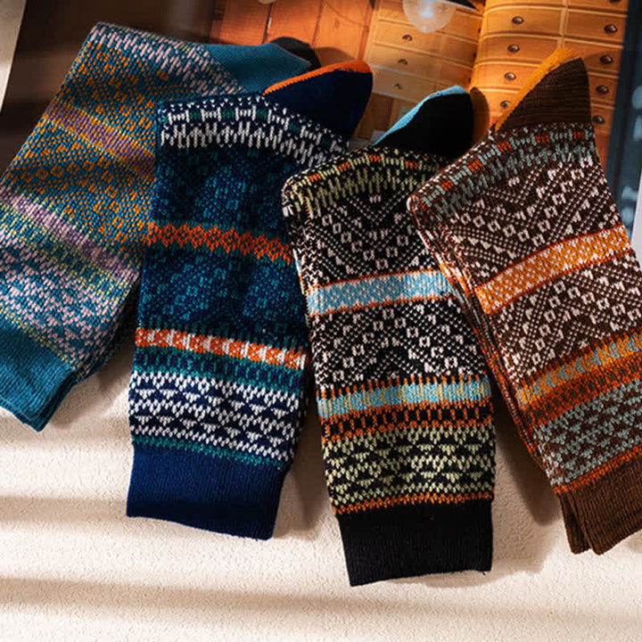 Calcetines de algodón cómodos y estéticos con dos colores elegantes