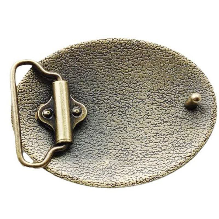 Cinturón de cuero con hebilla estilo Texas con bandera de los nativos americanos para hombre