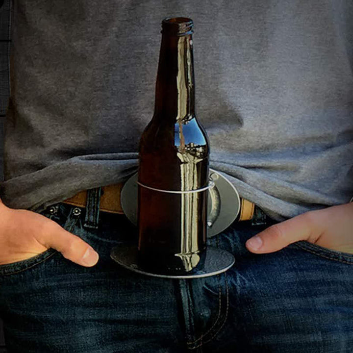 Cinturón de cuero con hebilla para hombre con diseño creativo de cruz tallada a mano