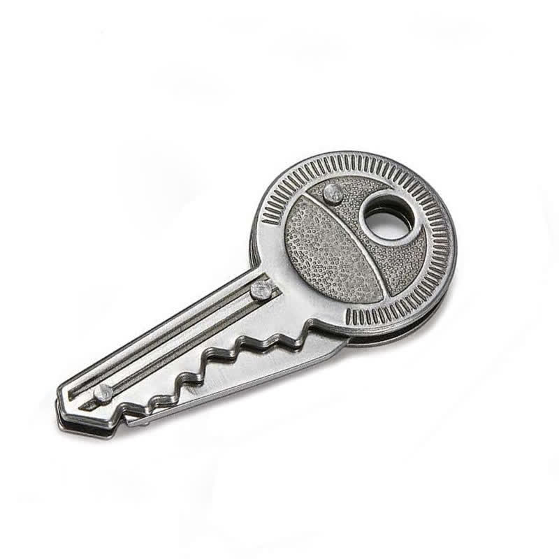 Mini navaja plegable compacta con forma de llavero