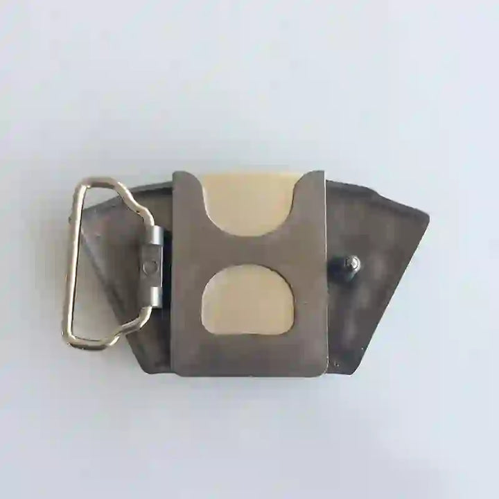 Juego de hebillas para cinturón con cuchillo oculto de Lucky Poker, hebilla para encendedor y anillo de toro