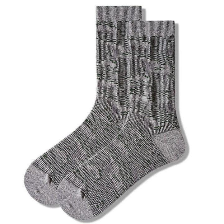Calcetines de algodón de colores combinados de estilo informal.