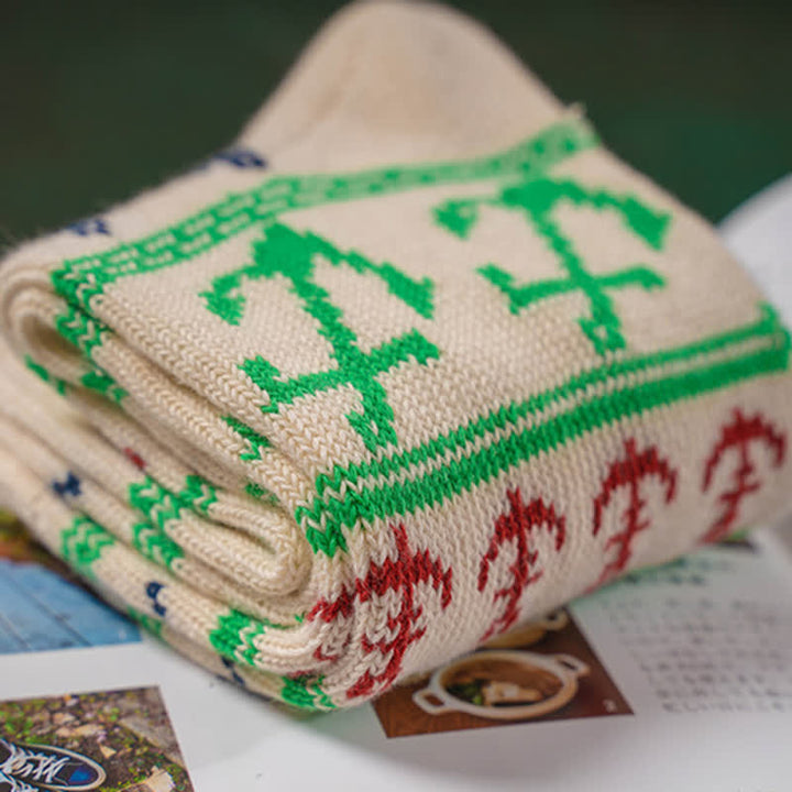 Calcetines de algodón con estampado de ancla y sabor náutico