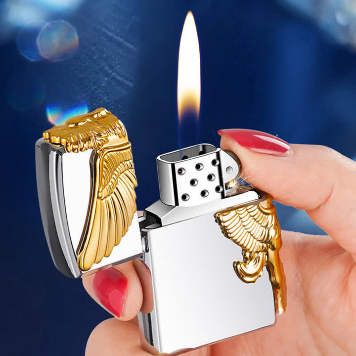 Encendedor de butano recargable Pegasus con relieve 3D de tres lados