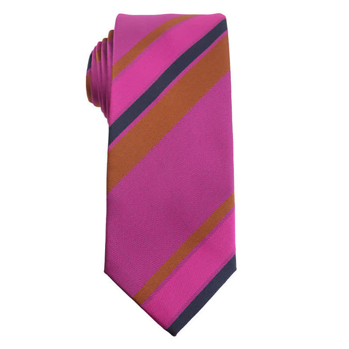Corbata para hombre de la serie violeta medio vibrante y rojo