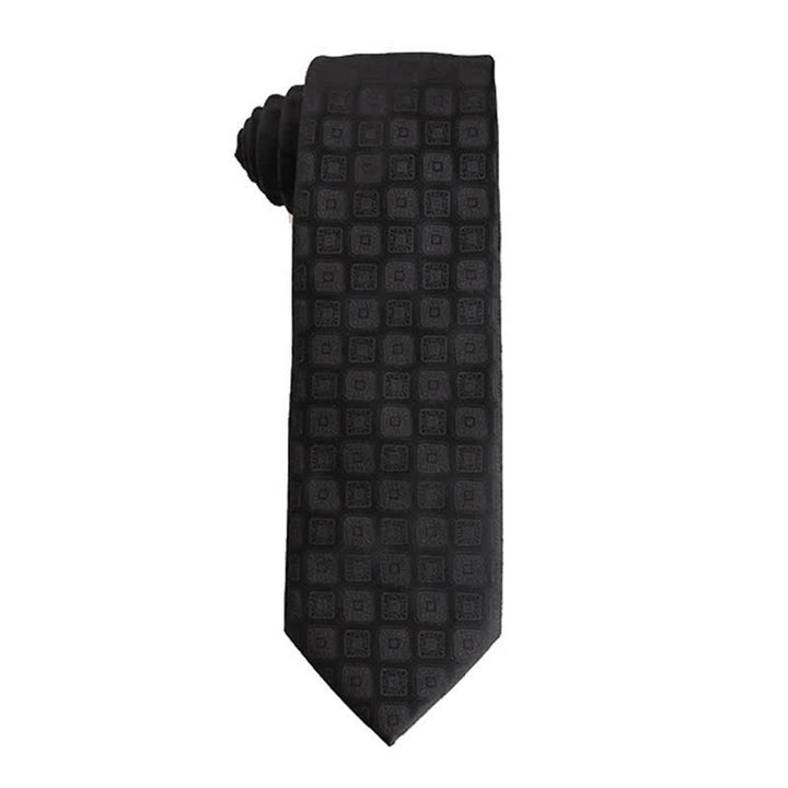 Corbata formal de negocios para hombre de la serie Noble Black
