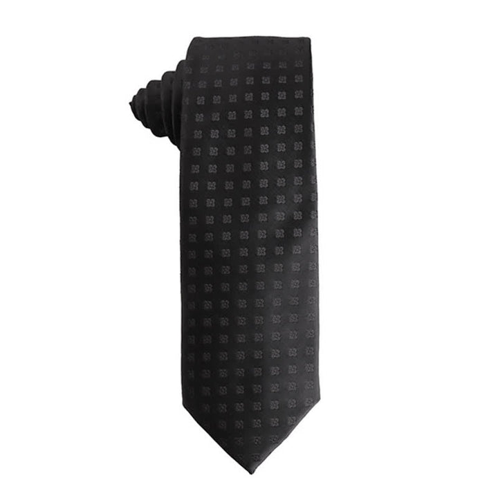 Corbata formal de negocios para hombre de la serie Noble Black