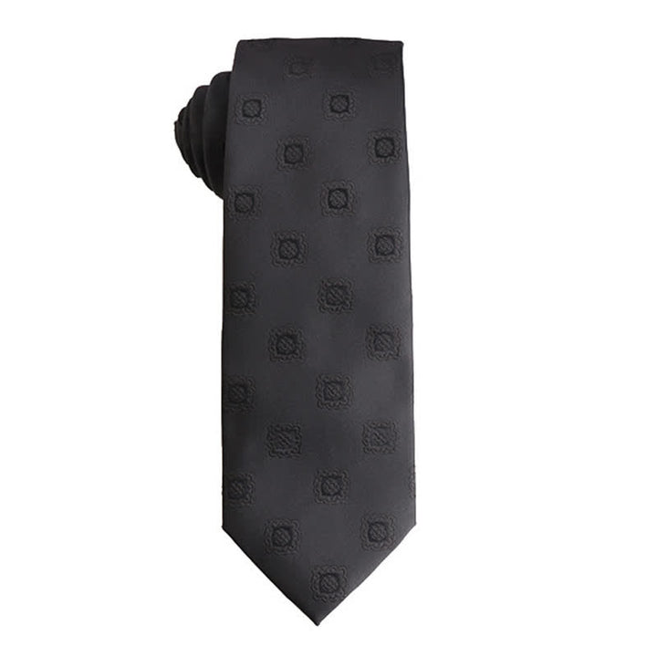 Corbata formal de negocios para hombre de la serie Noble Black
