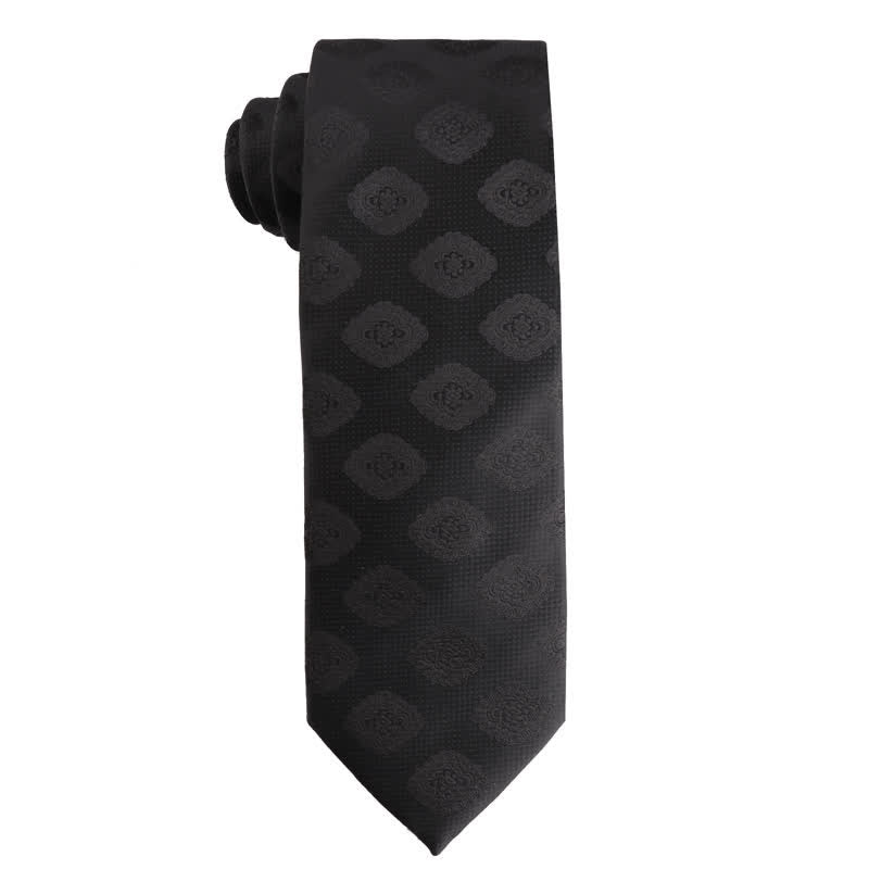 Corbata formal de negocios para hombre de la serie Noble Black