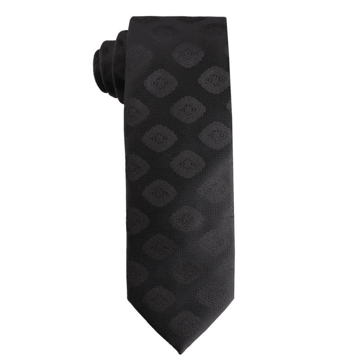 Corbata formal de negocios para hombre de la serie Noble Black