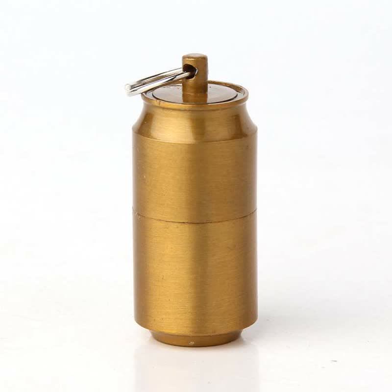 Encendedor de queroseno recargable con forma de lata en miniatura