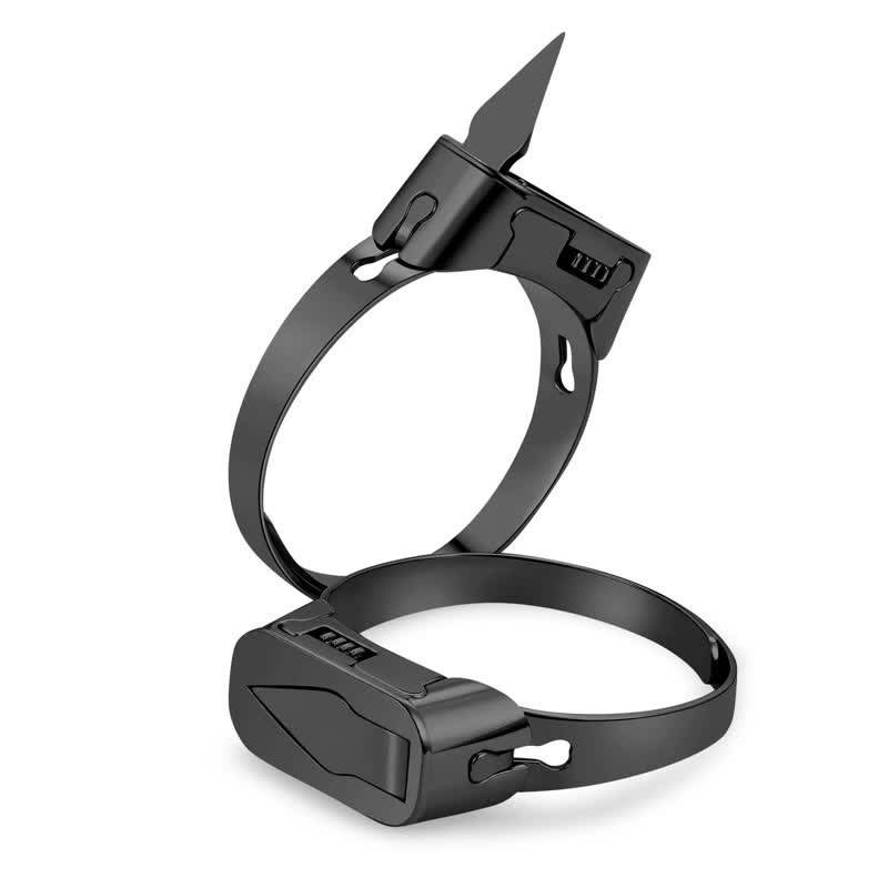 Anillo ajustable de apertura de cuchillo oculto multifuncional.