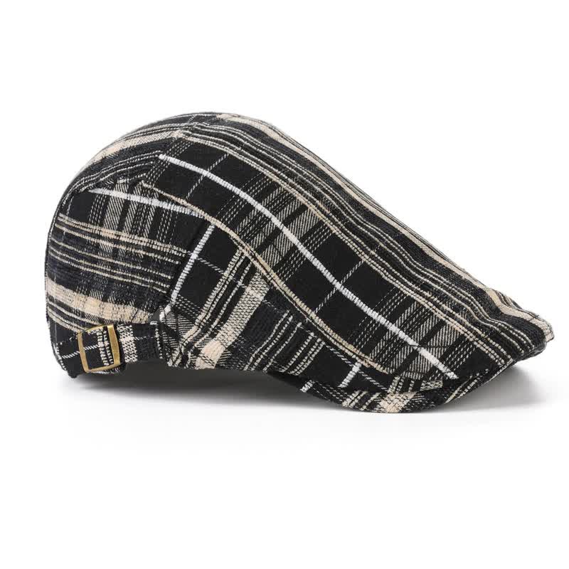 Boina con visera a cuadros estilo Scotticize