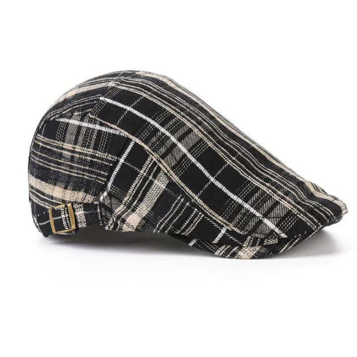 Boina con visera a cuadros estilo Scotticize