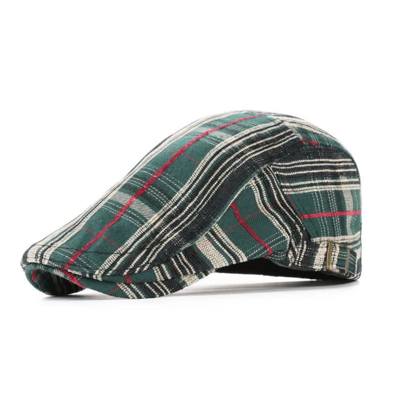 Boina con visera a cuadros estilo Scotticize
