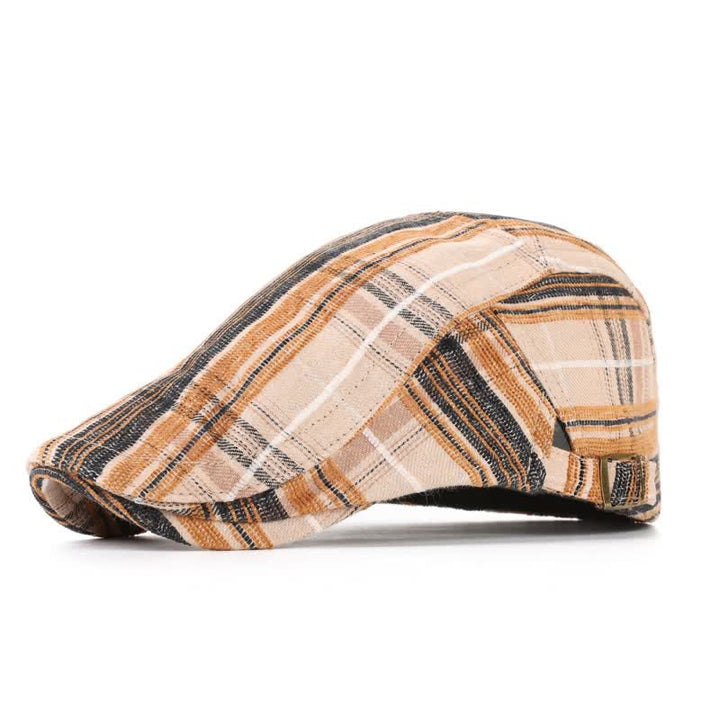 Boina con visera a cuadros estilo Scotticize