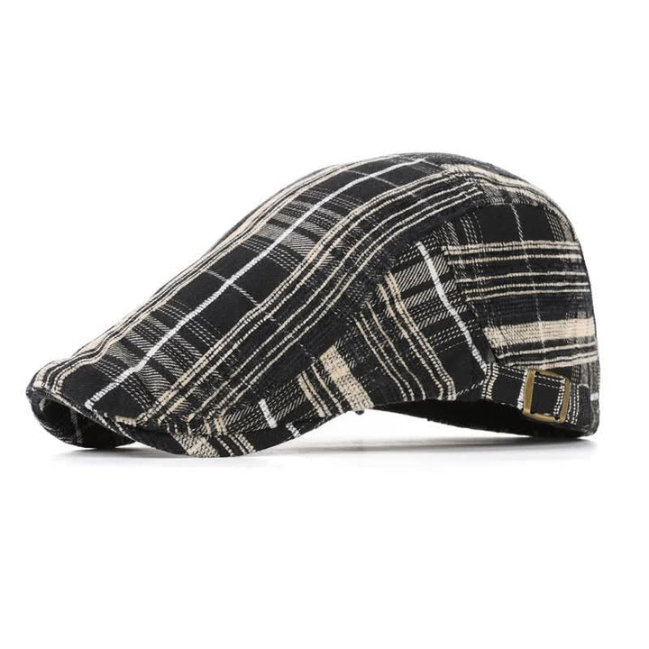 Boina con visera a cuadros estilo Scotticize