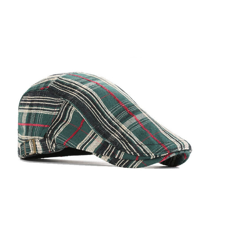 Boina con visera a cuadros estilo Scotticize
