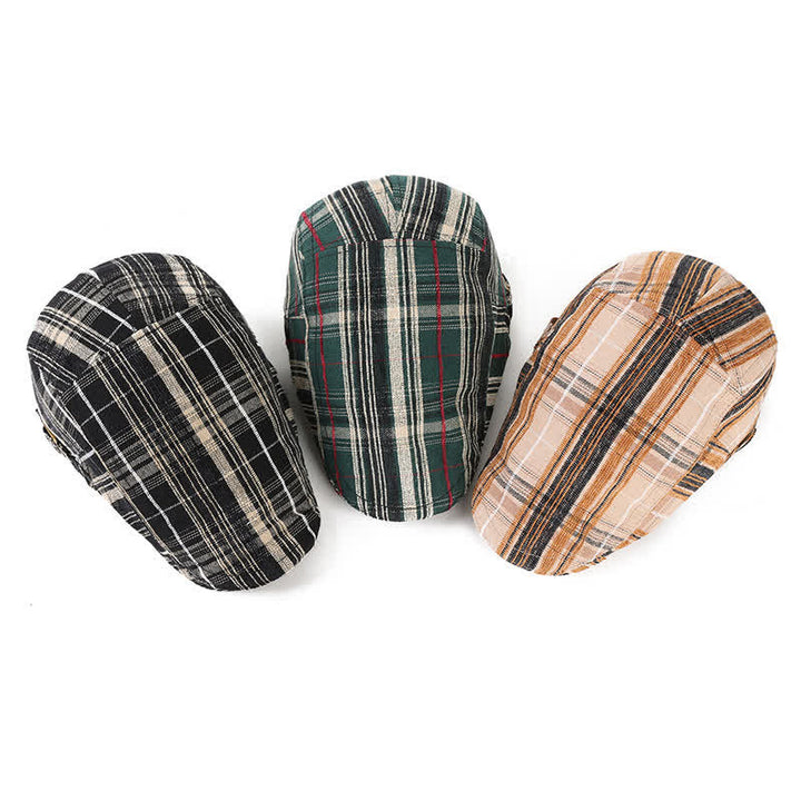 Boina con visera a cuadros estilo Scotticize