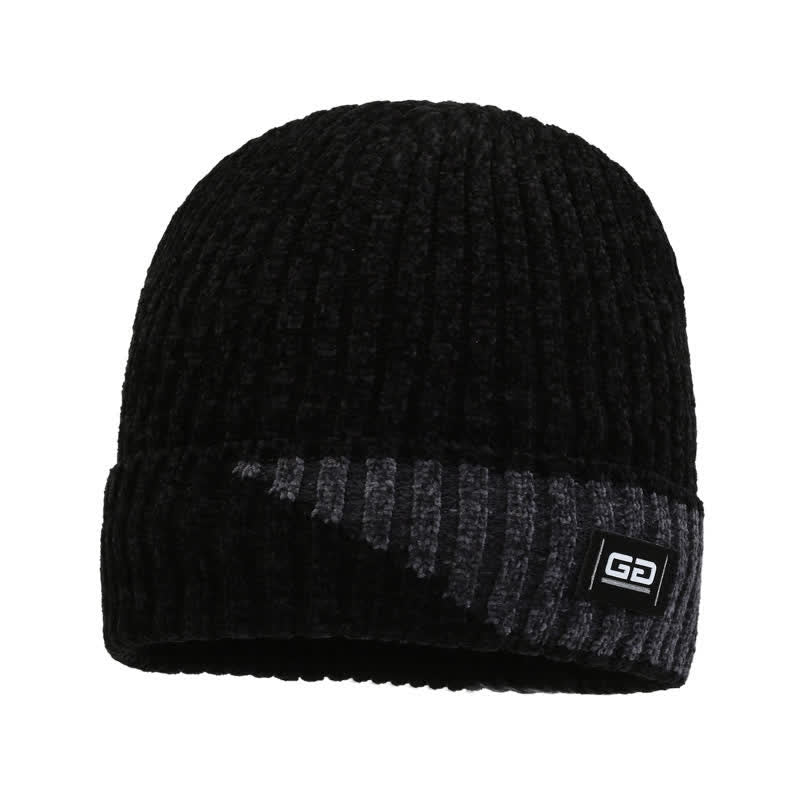 Gorro de punto de vellón grueso y transpirable para invierno