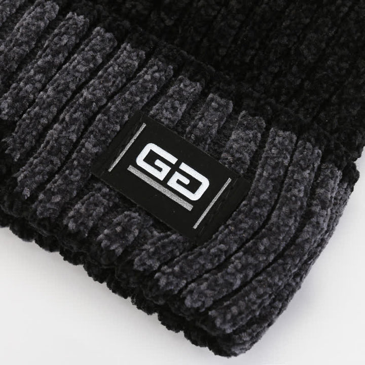 Gorro de punto de vellón grueso y transpirable para invierno