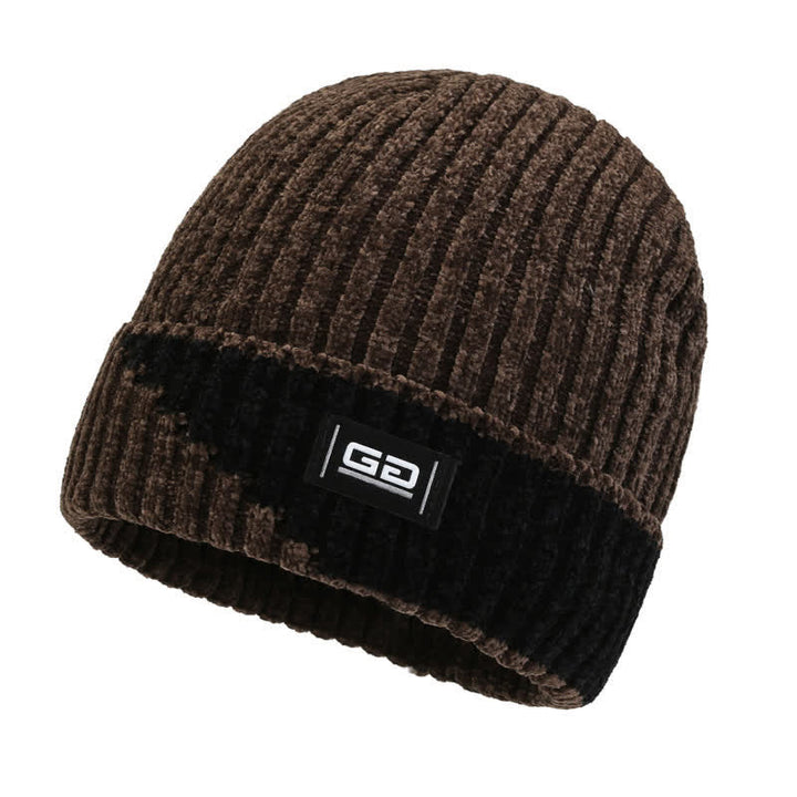 Gorro de punto de vellón grueso y transpirable para invierno