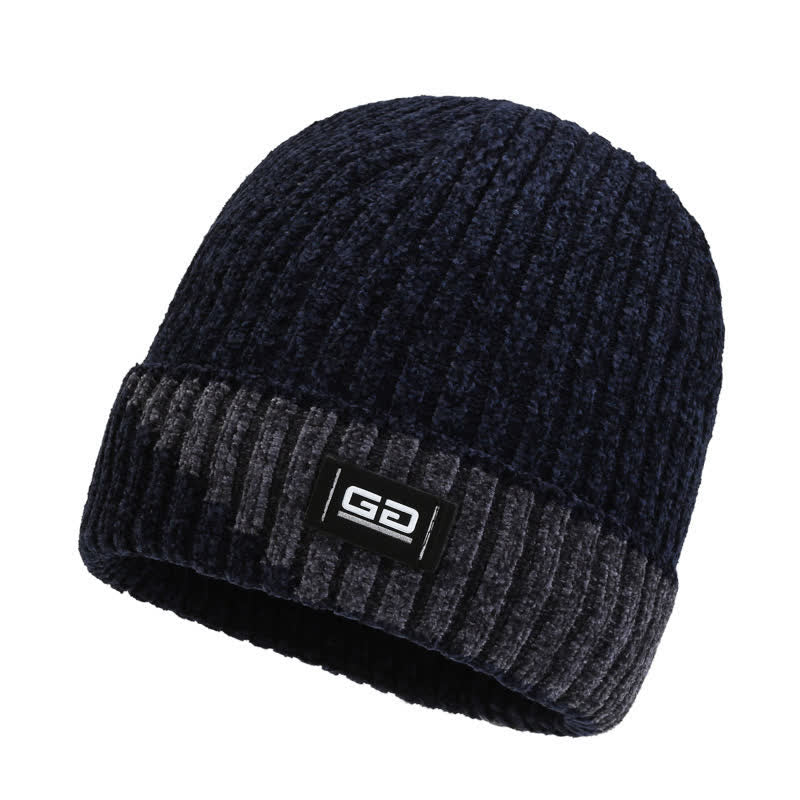 Gorro de punto de vellón grueso y transpirable para invierno