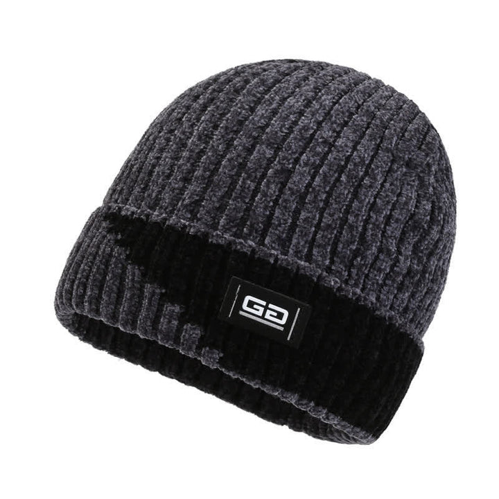 Gorro de punto de vellón grueso y transpirable para invierno