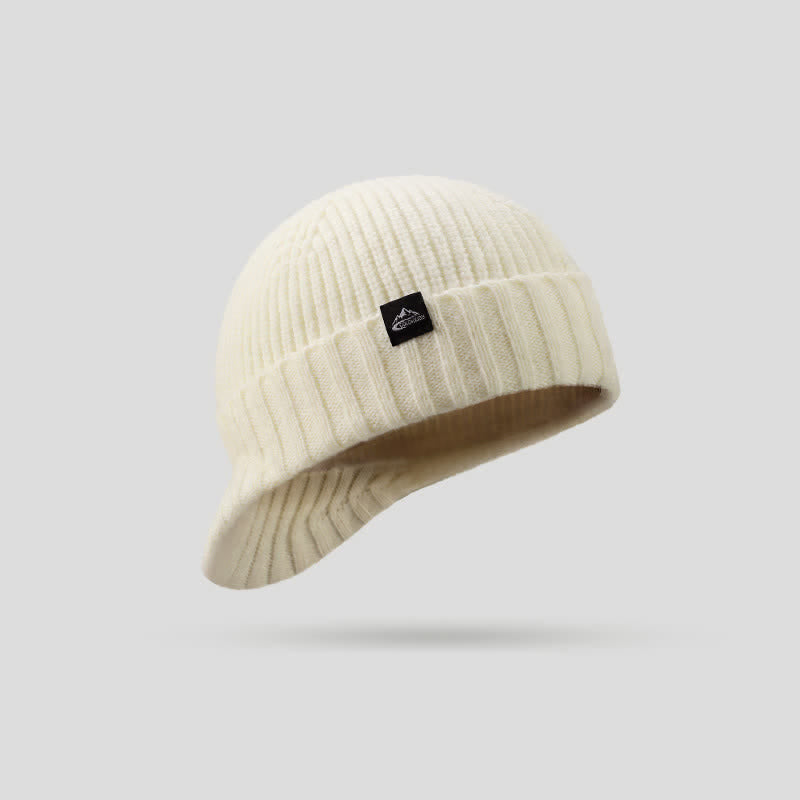 Gorro de punto de ala corta y elástico