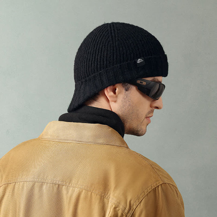 Gorro de punto de ala corta y elástico