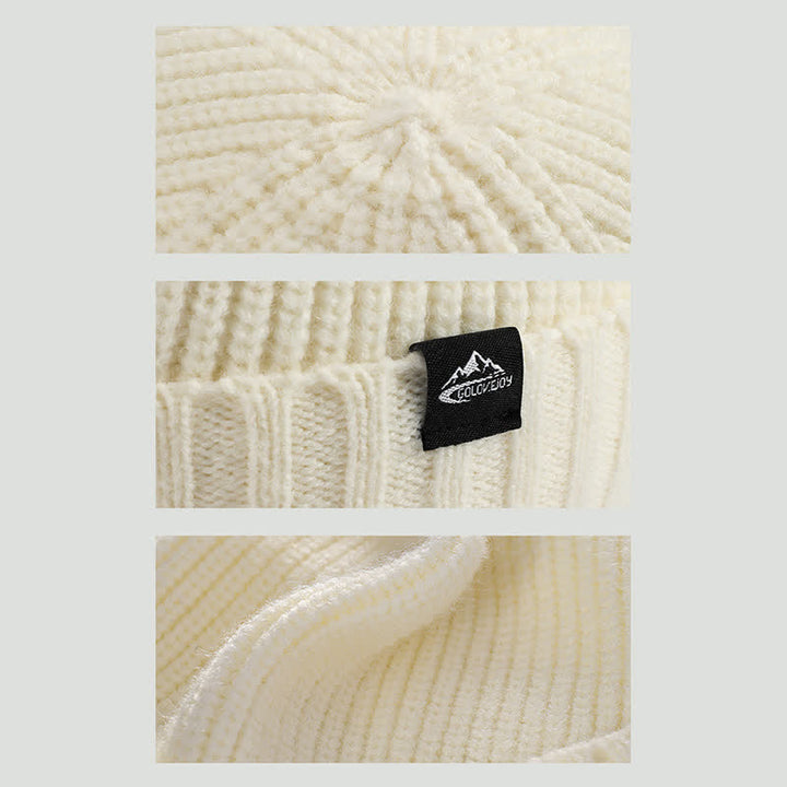 Gorro de punto de ala corta y elástico