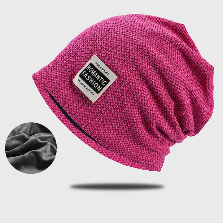 Gorro de punto elástico informal sin ala