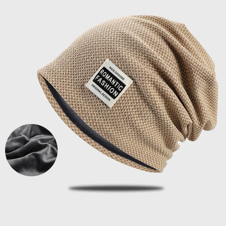 Gorro de punto elástico informal sin ala