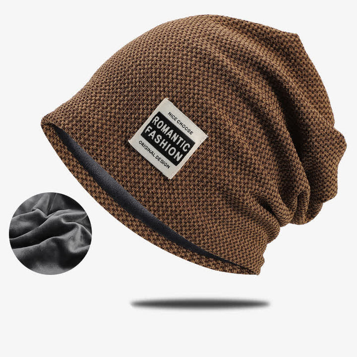 Gorro de punto elástico informal sin ala