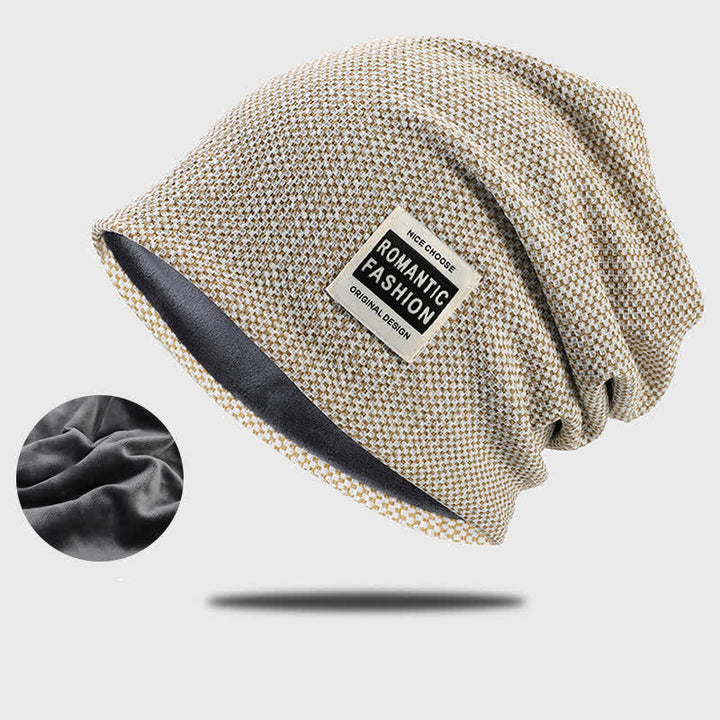 Gorro de punto elástico informal sin ala