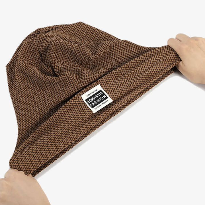 Gorro de punto elástico informal sin ala