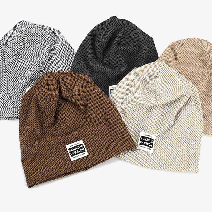 Gorro de punto elástico informal sin ala