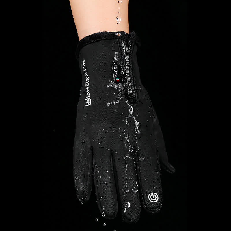 Guantes de entrenamiento antideslizantes con cremallera y solapa para los dedos que se pueden abrir