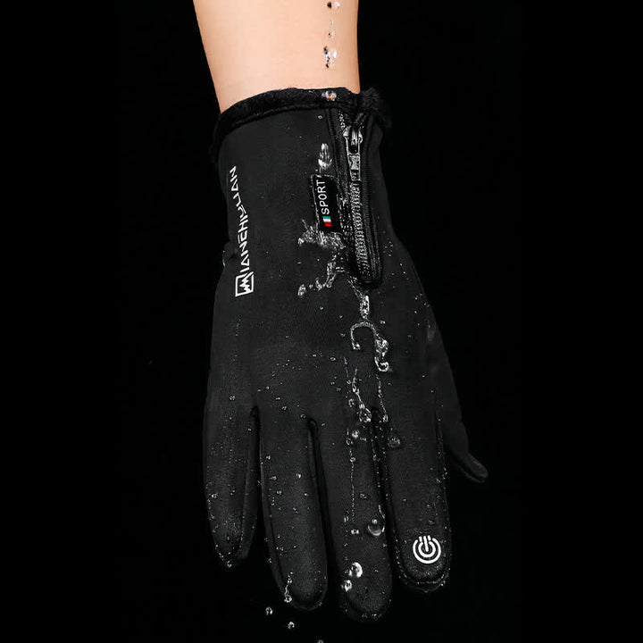 Guantes de entrenamiento antideslizantes con cremallera y solapa para los dedos que se pueden abrir