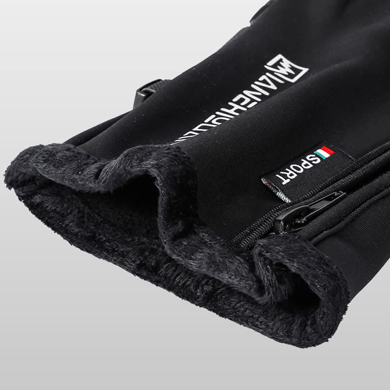 Guantes de entrenamiento antideslizantes con cremallera y solapa para los dedos que se pueden abrir