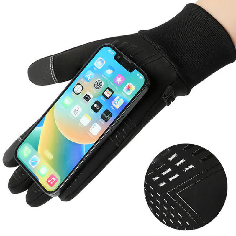 Guantes deportivos térmicos con pantalla táctil resistentes al frío