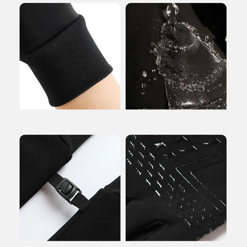 Guantes deportivos térmicos con pantalla táctil resistentes al frío