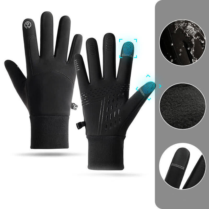 Guantes deportivos térmicos con pantalla táctil resistentes al frío