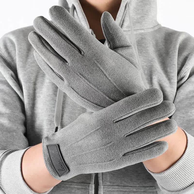 Guantes de invierno antideslizantes con pantalla táctil y dedos completos