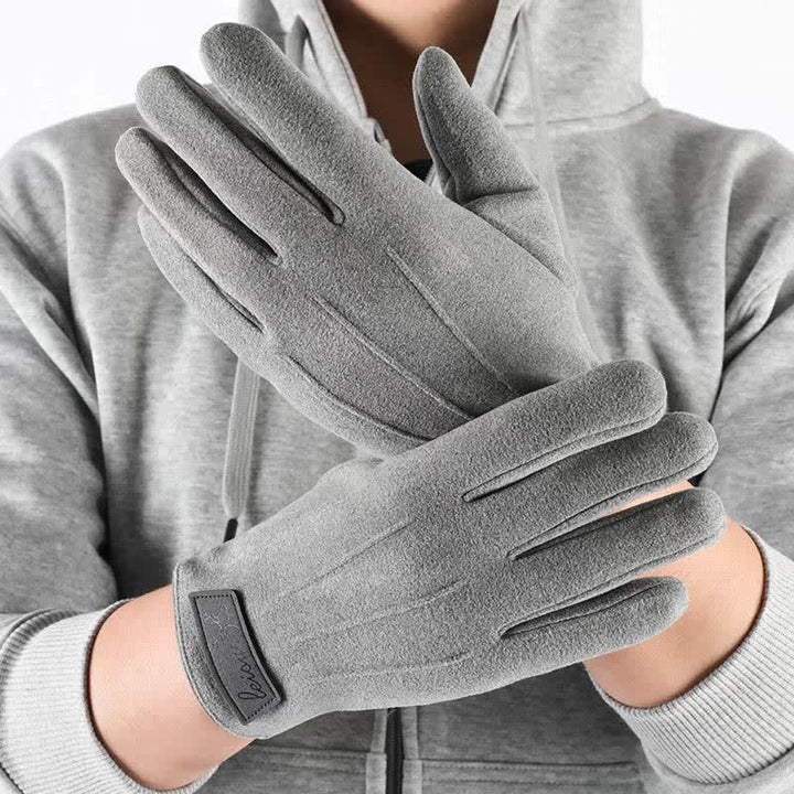 Guantes de invierno antideslizantes con pantalla táctil y dedos completos