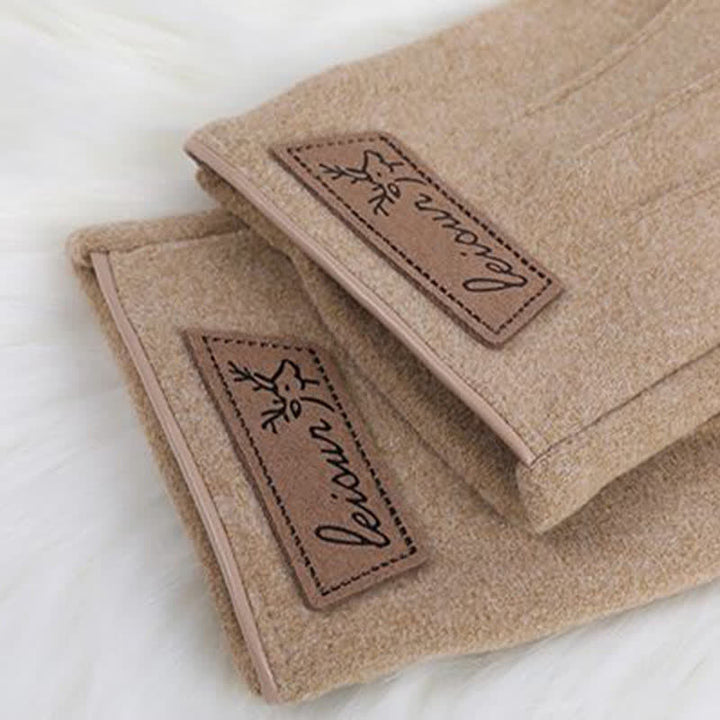 Guantes de invierno antideslizantes con pantalla táctil y dedos completos
