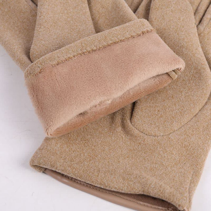 Guantes de invierno antideslizantes con pantalla táctil y dedos completos