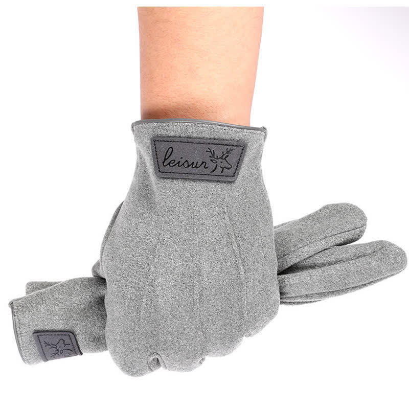 Guantes de invierno antideslizantes con pantalla táctil y dedos completos