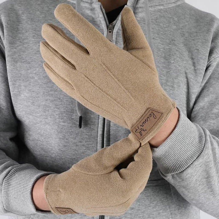 Guantes de invierno antideslizantes con pantalla táctil y dedos completos